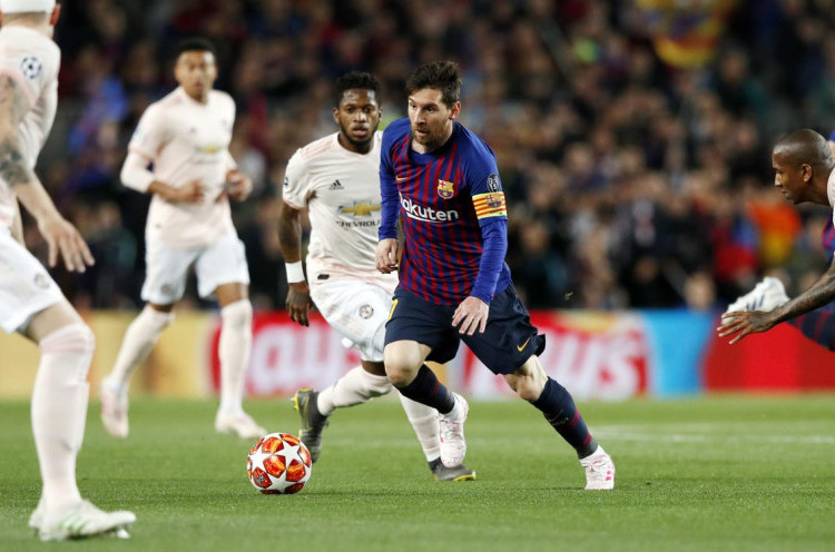 Barcelona 3-0 Manchester United: Lionel Messi Pimpin Blaugrana ke Semifinal