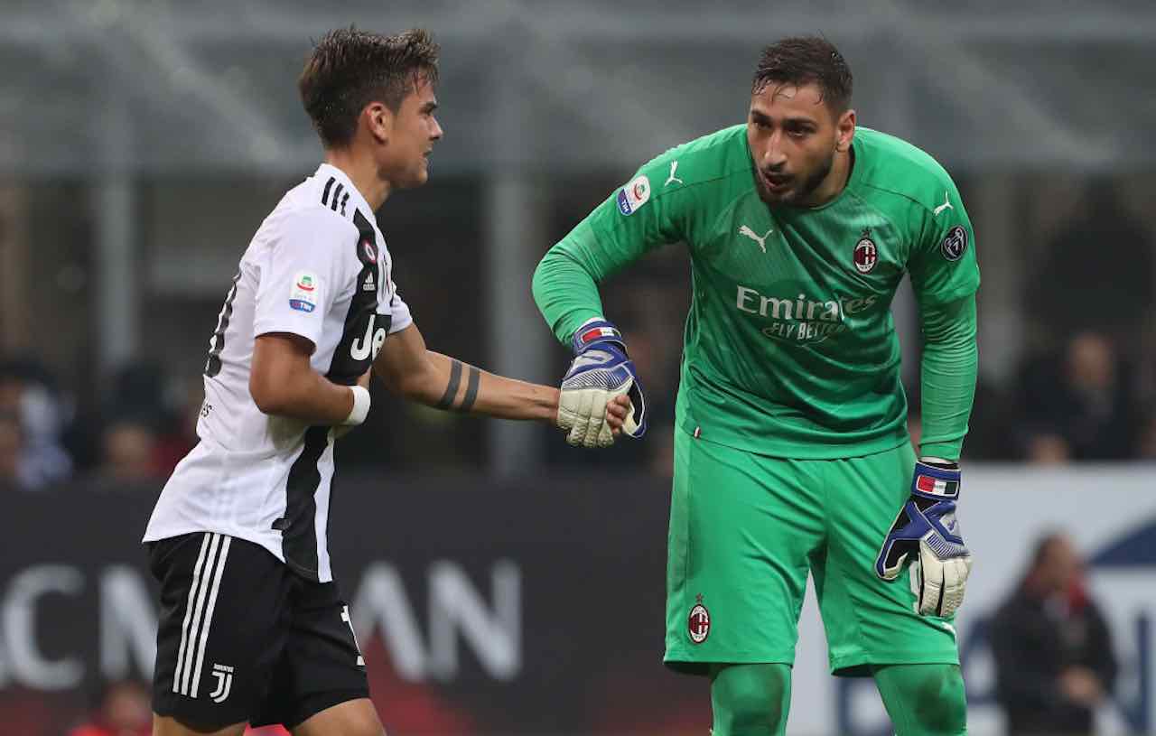 Kepergian Dybala dari Juventus Dibandingkan dengan Donnarumma