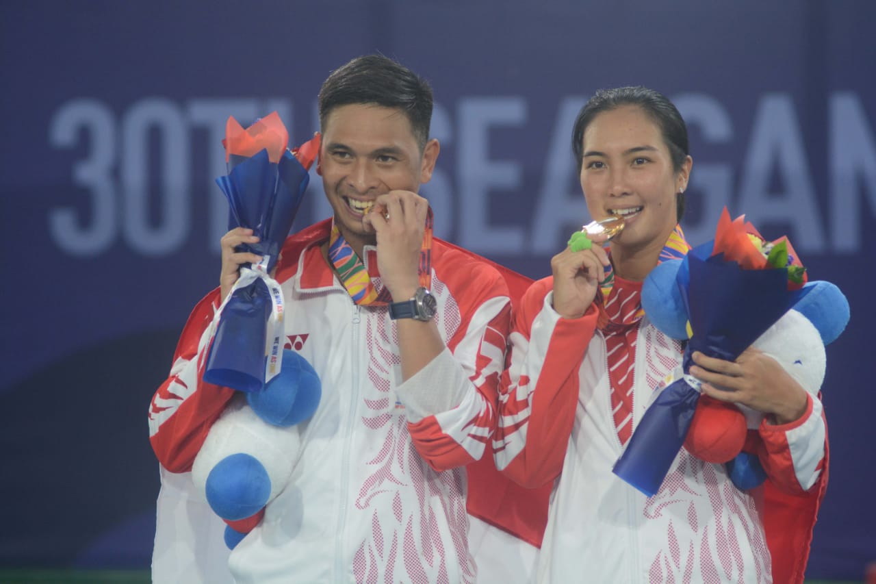 Christopher Rungkat/Aldila Sutjiadi Komentari Kesukesesan Menangi Emas SEA Games 2019
