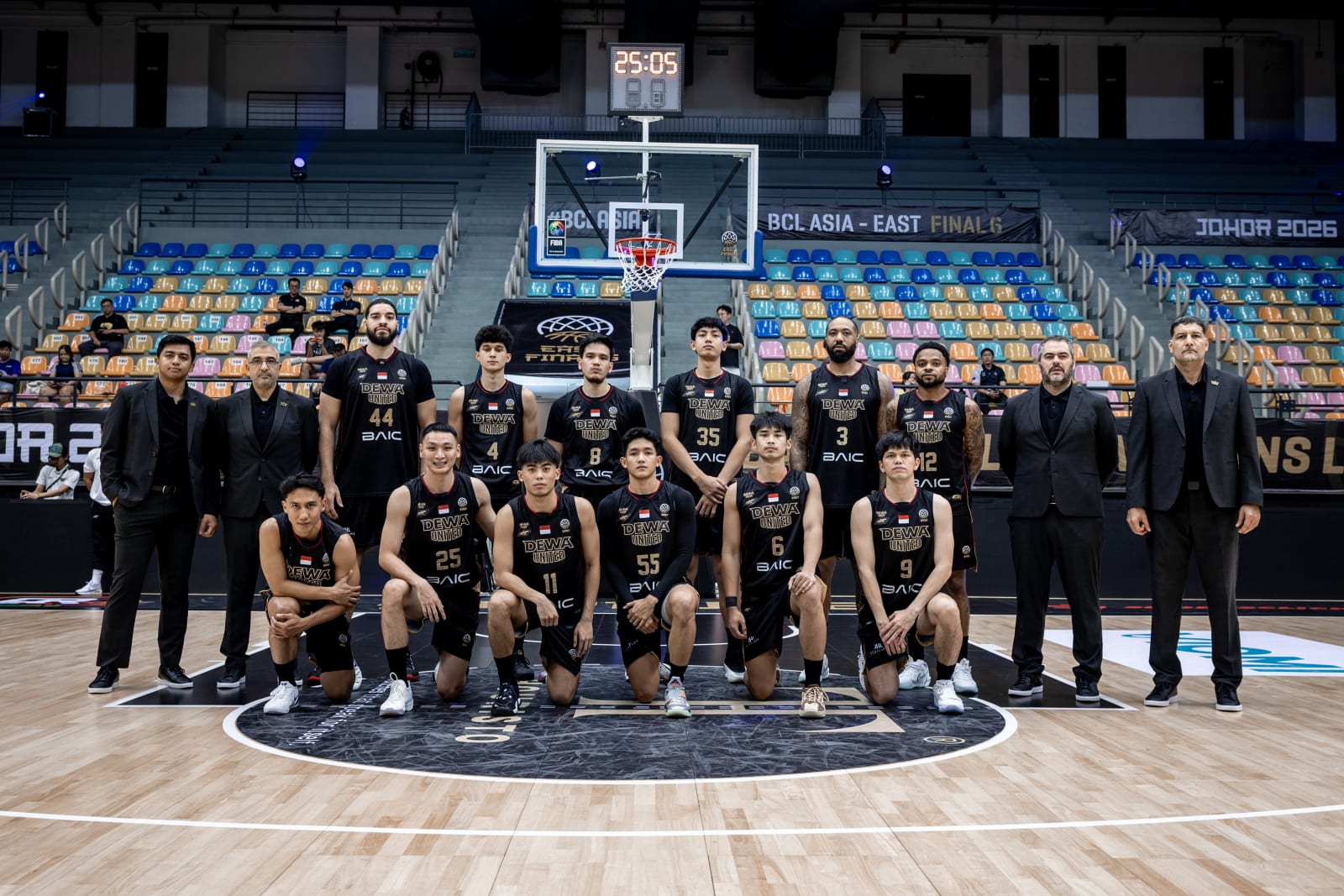 Dewa United Banten sebelum hadapi Chinggis Broncos, Rabu (20/5) (Laman resmi BCL Asia)
