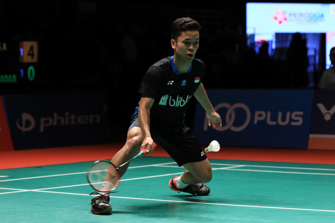 Anthony Ginting Susah Payah Lolos ke Babak Kedua Malaysia Masters 2019