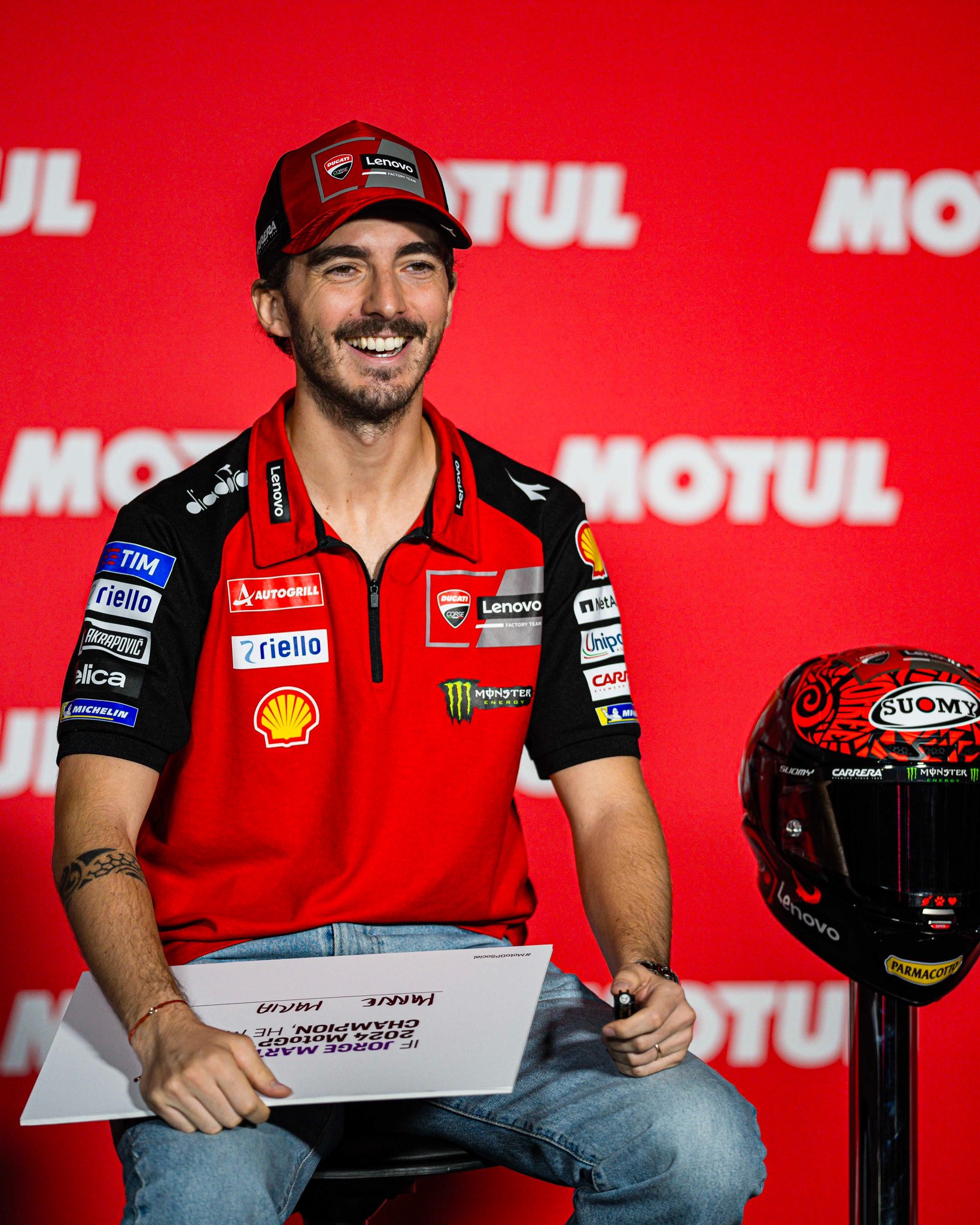 Demi Gelar Juara, Bagnaia Mati-matian Jegal Martin di Barcelona