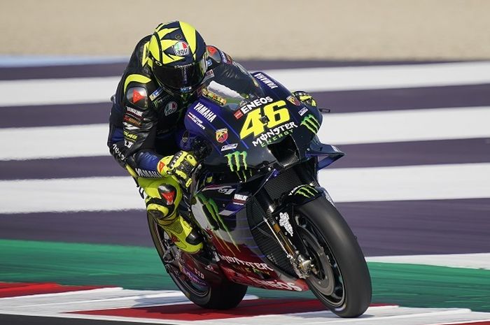 Start dari Posisi Ketujuh, Rossi Simpan Peluru Rahasia untuk Naik Podium