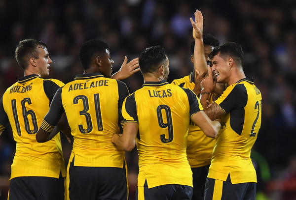 Arsenal Menang Besar, Wenger Puji Xhaka Dan Lucas