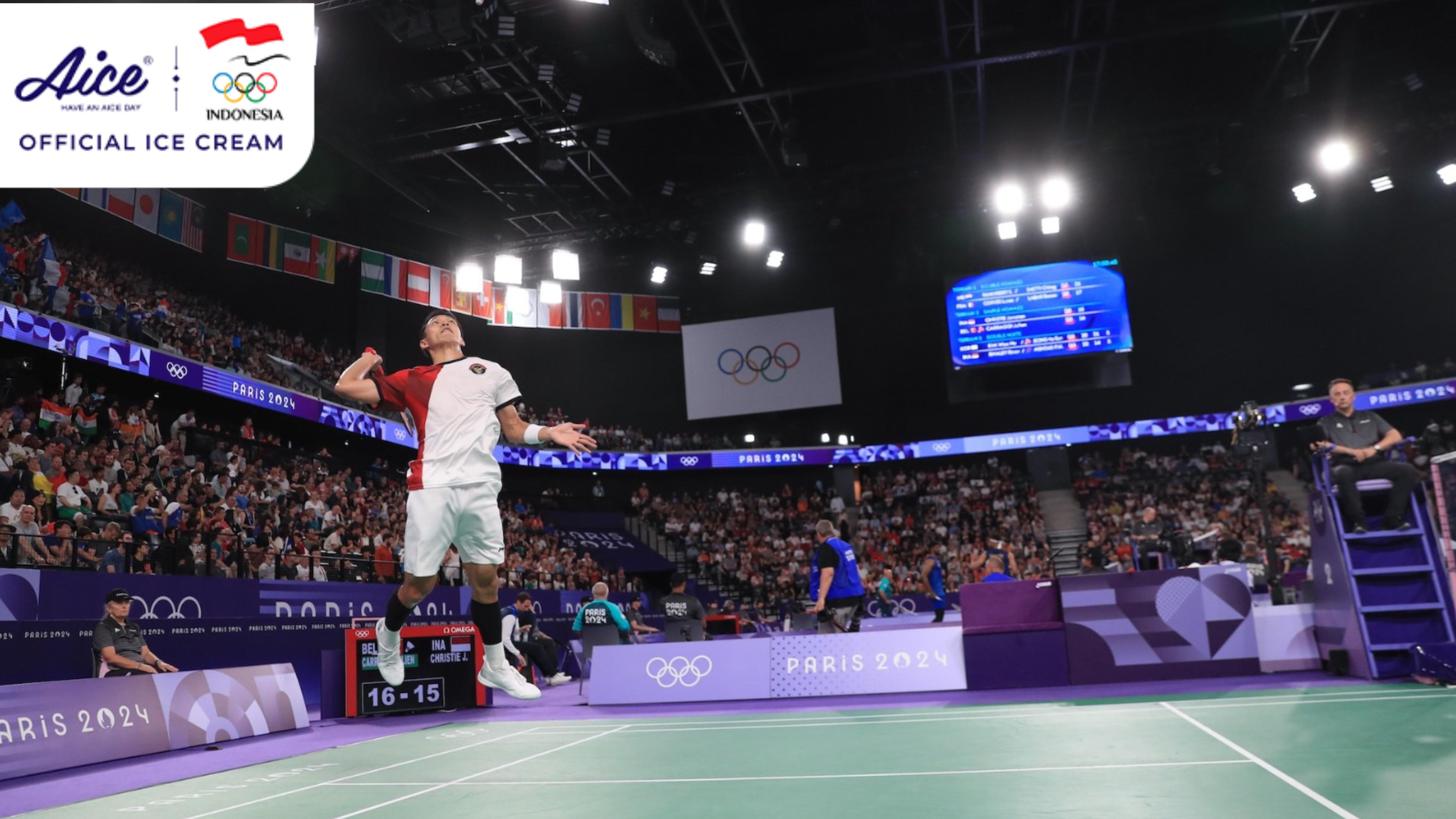 Hasil Bulu Tangkis Olimpiade Paris 2024: Jonatan Christie dan Rinov/Pitha Berjuang Keras Raih Kemenangan