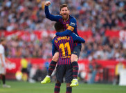 Sevilla 2-4 Barcelona: Puasa Gol Suarez Berakhir, Lionel Messi Torehkan Hat-trick ke-50