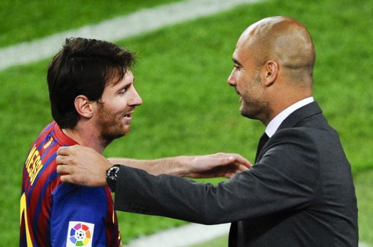 Pep Guardiola di Spanyol, Coba Bujuk Barcelona untuk Menjual Lionel Messi ke Manchester City