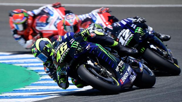Sebelum Rebut Podium, Valentino Rossi Sempat Debat dengan Mekanik Yamaha