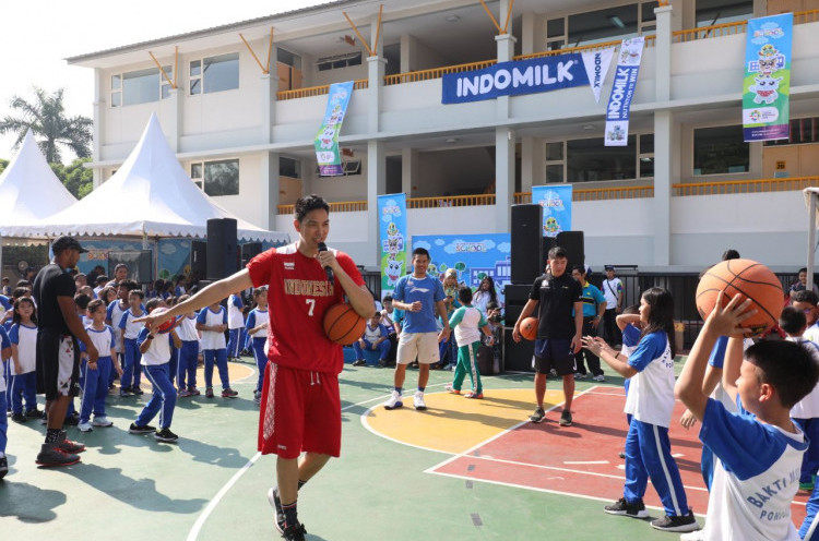 Pebasket Nasional Ikut Ramaikan Asian Games Goes to School