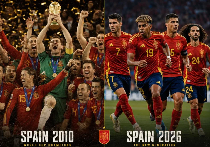 Evolusi Permainan Timnas Spanyol dari 2010 hingga 2026: Penguasaan Bola, Tiki-Taka, Transisi, dan Pertahanan Kuat