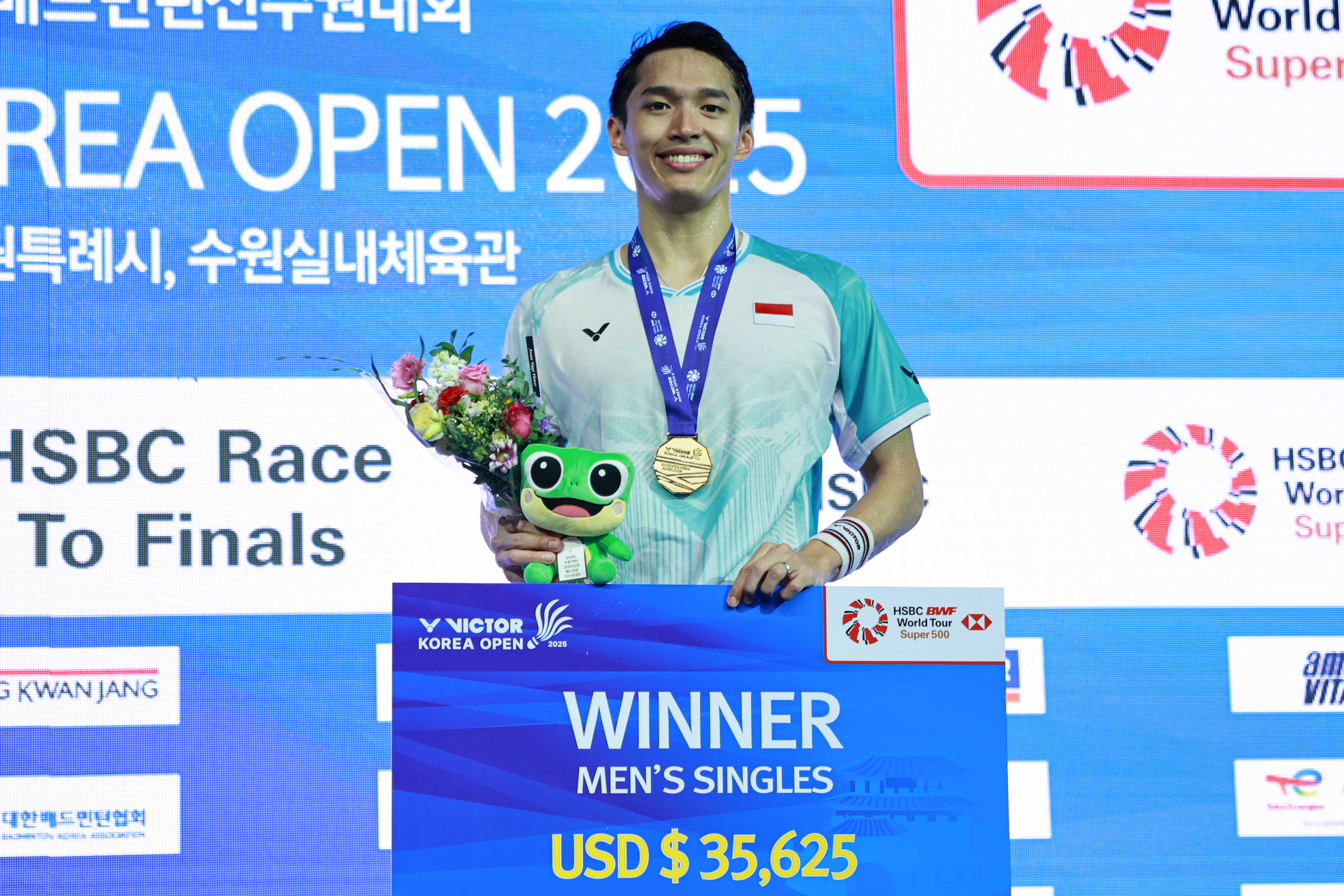 Jonatan Christie Juara Korea Open 2025, Fajar/Fikri Runner-Up