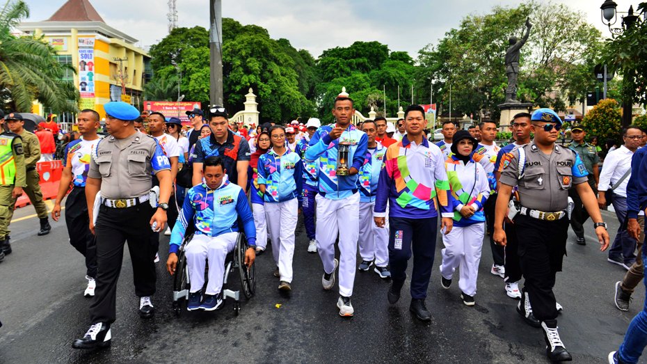 Api Obor Asian Para Games 2018 Tiba di Ternate