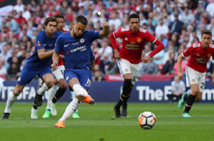 Chelsea 1-0 Manchester United: Hazard Bawa The Blues Juara Piala FA Musim Ini