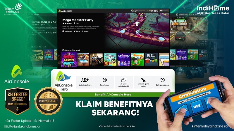 Bersama Melon, AirConsole Hadir di Indonesia