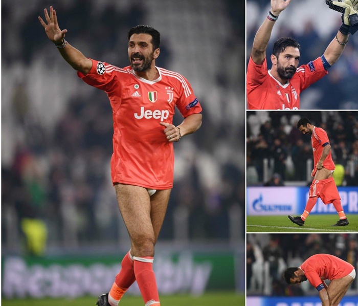 Buffon Lepas Celana Usai Laga Kontra Barcelona