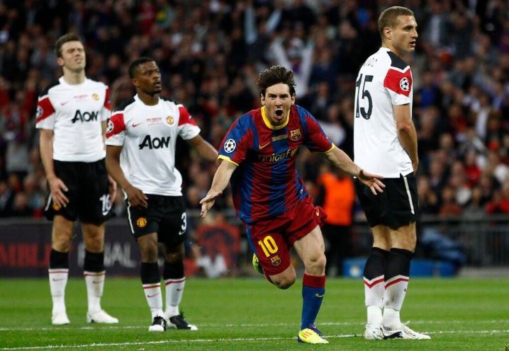 Man United Vs Barcelona, Lionel Messi Hobi Jebol Gawang Klub-klub Inggris