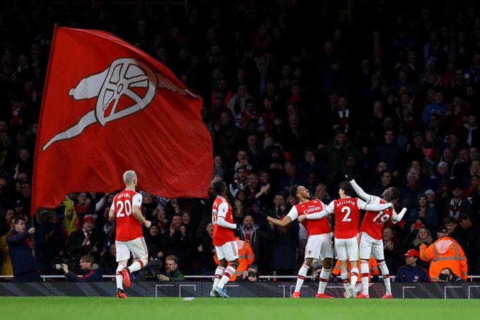 Arsenal 3-2 Everton: Aubameyang Cetak Gol Ganda, The Gunners Menangi Duel Sengit