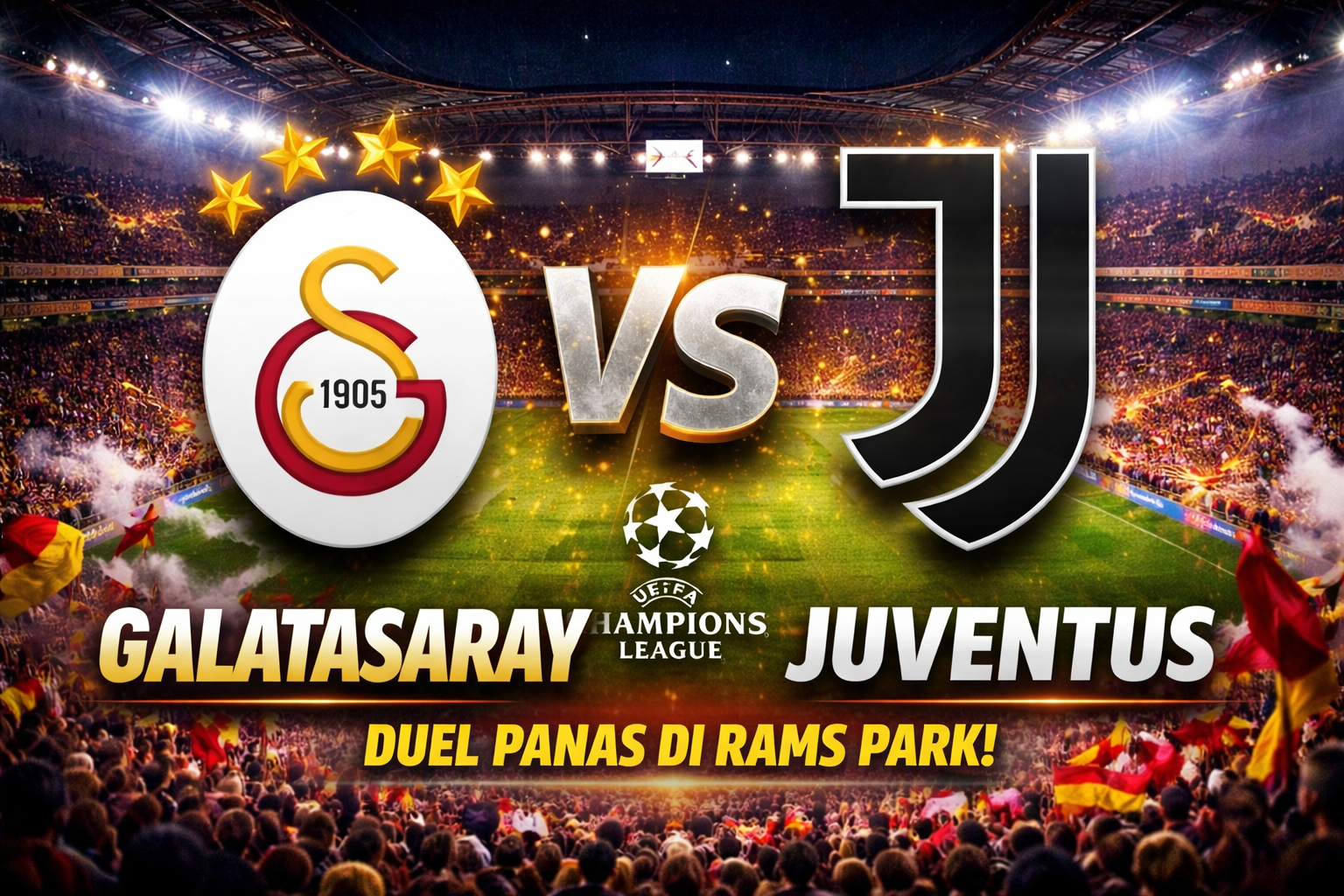 Superkomputer Prediksi Hasil Galatasaray vs Juventus: Bianconeri Dapat Modal Positif untuk Leg Kedua