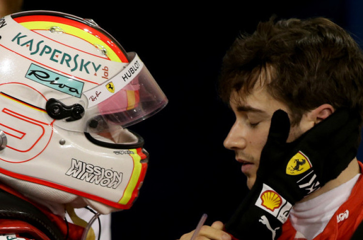 Sebastian Vettel Jadi 'Pembantu' Saat Charles Leclerc Menang di Spa 