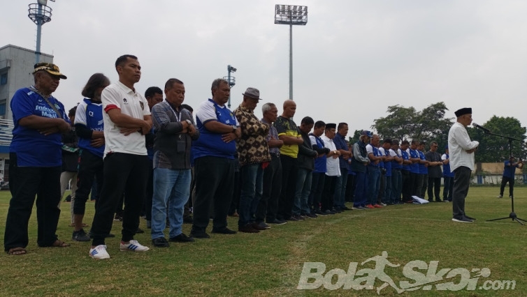 Para Mantan Persib Doa Bersama dan Shalat Gaib untuk Korban di Stadion Kanjuruhan