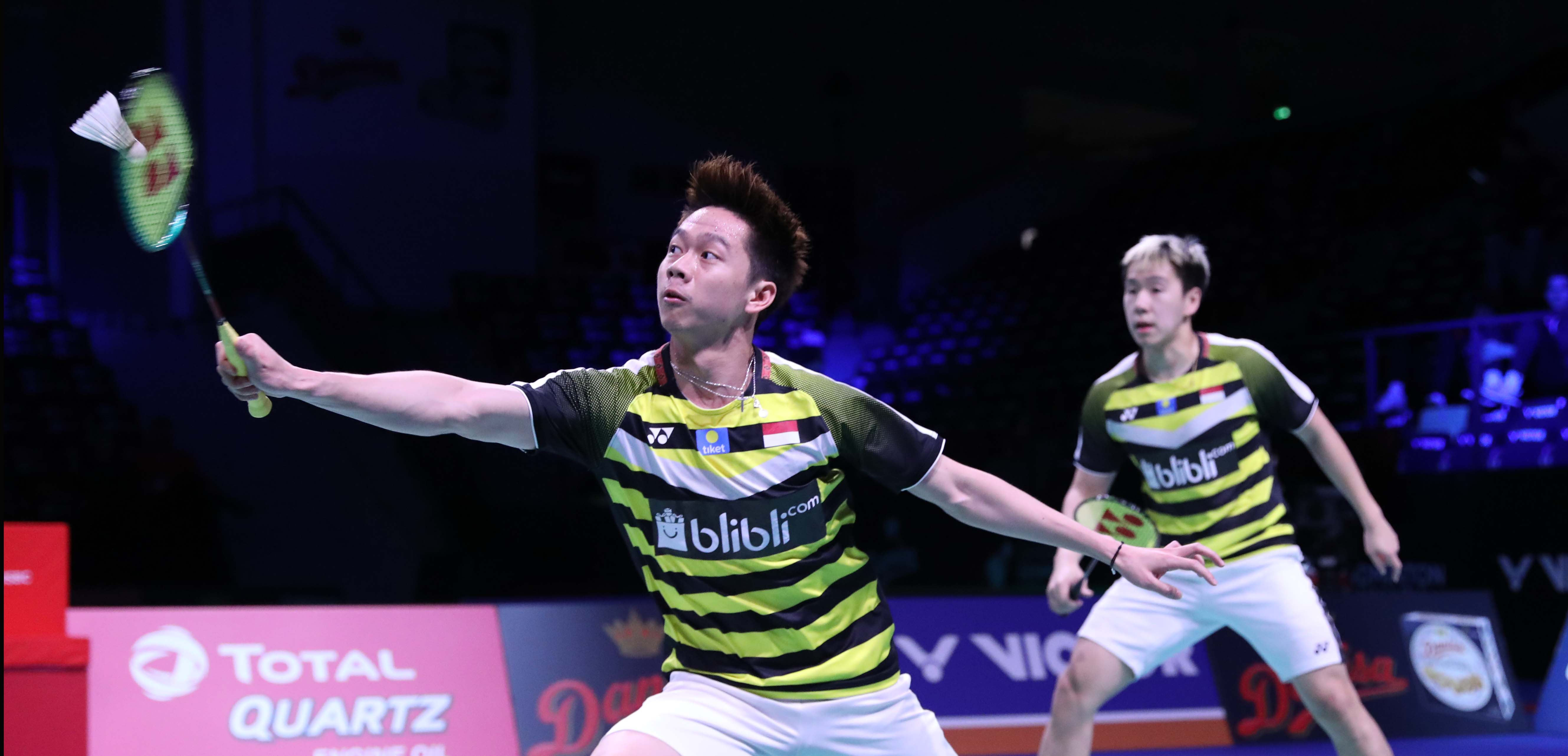 Kevin Sanjaya / Marcus Fernaldi ke Perempat Final France Open 2018, Ahsan / Hendra Tersingkir
