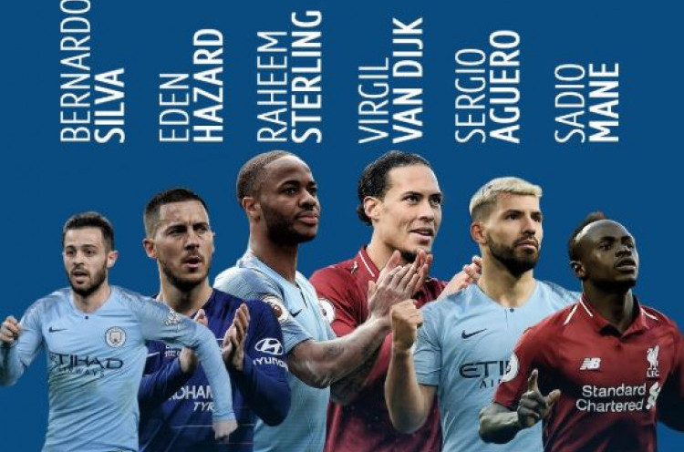 6 Kandidat Peraih Pemain Terbaik Premier League 2018-19 Versi PFA