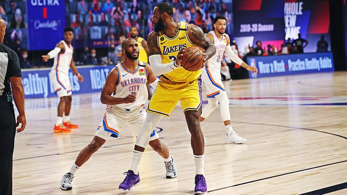 Hasil NBA: Dibantai Hampir 20 Poin oleh OKC, Lakers Belum Konsisten