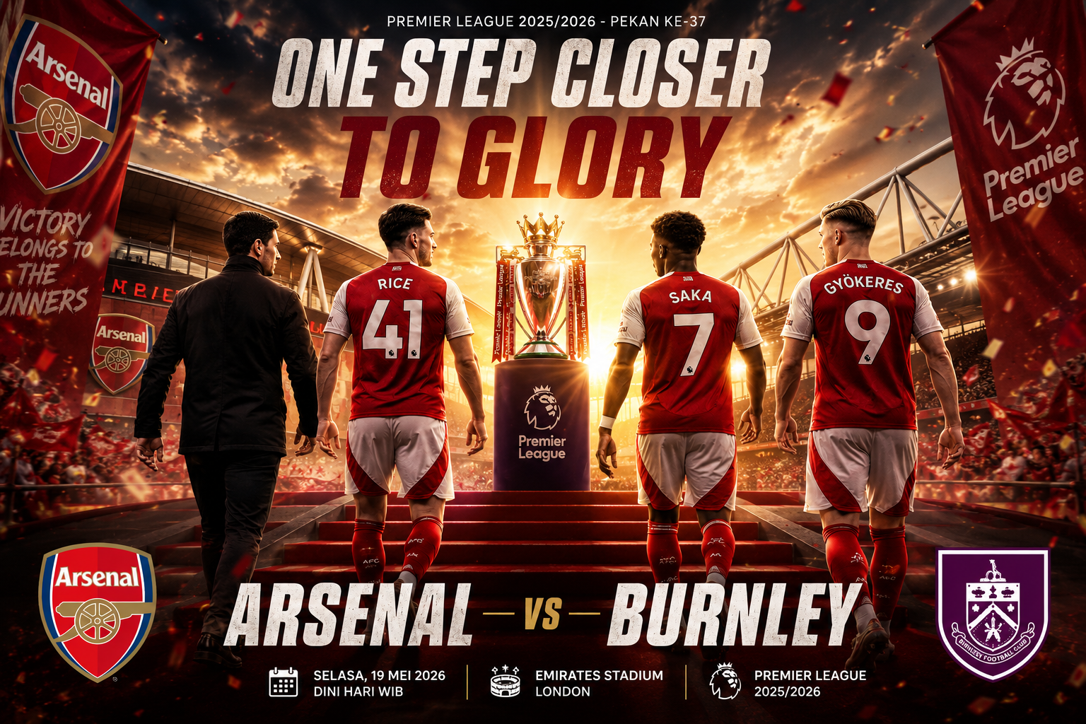 Prediksi Skor dan Susunan Pemain Arsenal vs Burnley: The Gunners Jarang Kalah