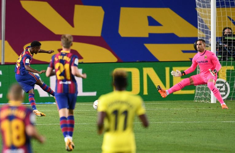 Barcelona 4-0 Villarreal: Ansu Fati Tampil Fantastis, Lionel Messi Samai Rekor Sergio Ramos