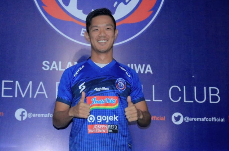 Takafumi Akahoshi Alami Dua Perasaan dalam Debutnya bersama Arema FC