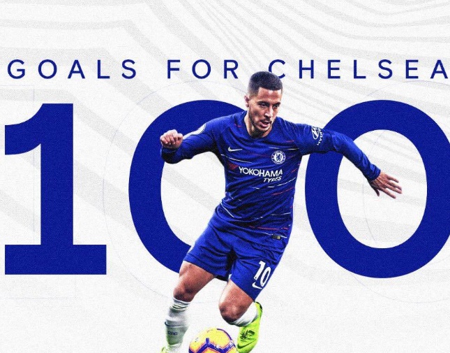 Ukir Sejarah Gol ke-100, Eden Hazard Gaet Status Legenda Chelsea