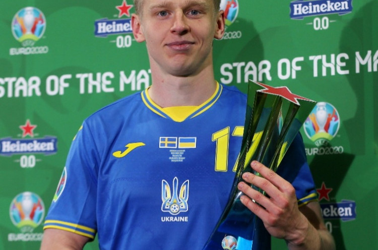 Bintang Laga Swedia Vs Ukraina: Oleksandr Zinchenko, Pembeda Zhovto-Blakytni
