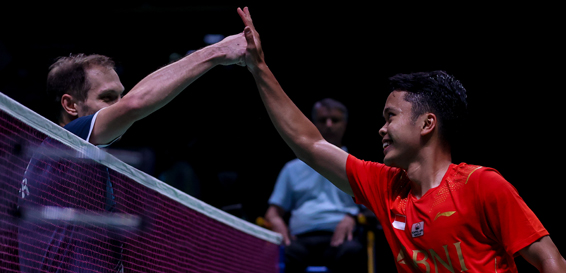Piala Sudirman 2021: Ginting dan Gregoria Kompak Menang