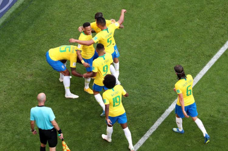 Brasil 2-0 Meksiko: Neymar dan Roberto Firmino Cetak Gol, Selecao Lolos ke Perempat Final