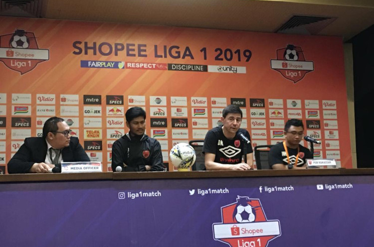 Pelatih PSM Makassar Bersyukur Tak Sampai Kalah dari Persija Jakarta