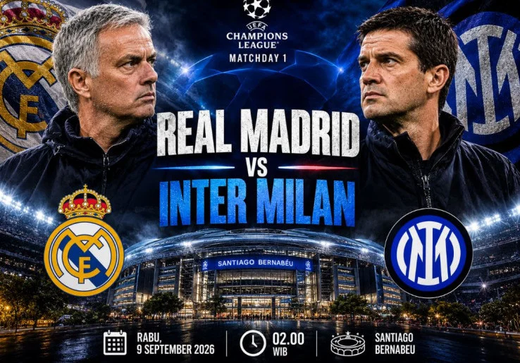 Prediksi Skor dan Link Live Streaming Real Madrid vs Inter Milan: Mantan Terindah Jose Mourinho