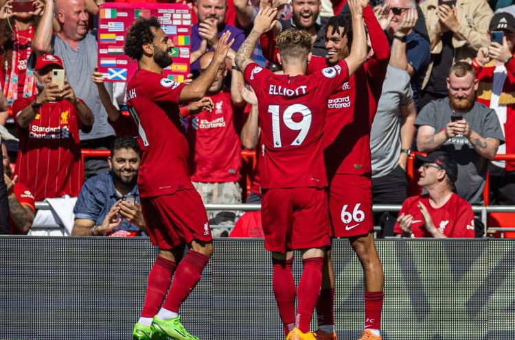 Liverpool Menang Telak 9-0, Mohamed Salah bak Ditelan Bumi
