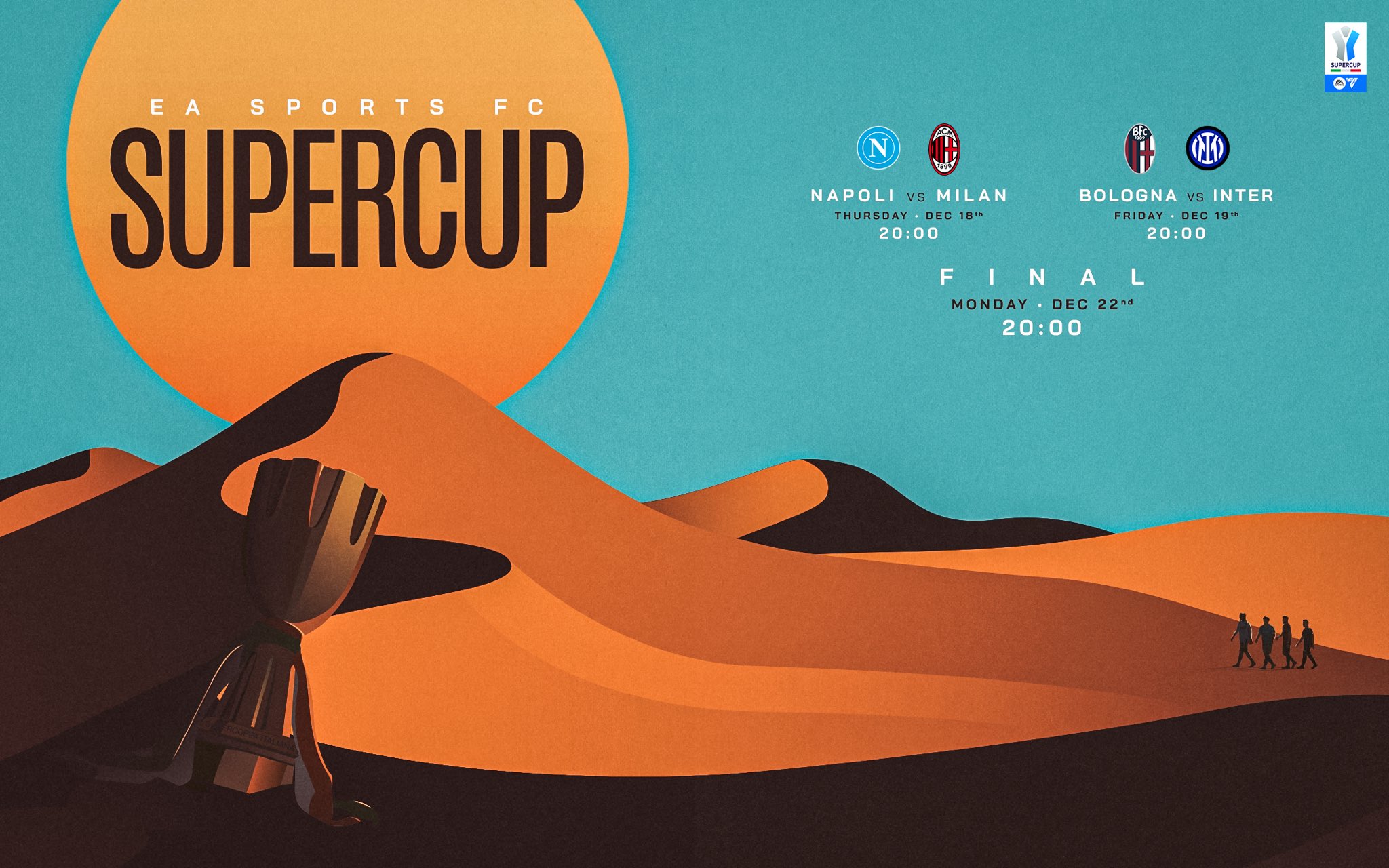 Jadwal Lengkap Piala Super Italia 2025/2026, Jam Tayang di ANTV, dan Link Streaming