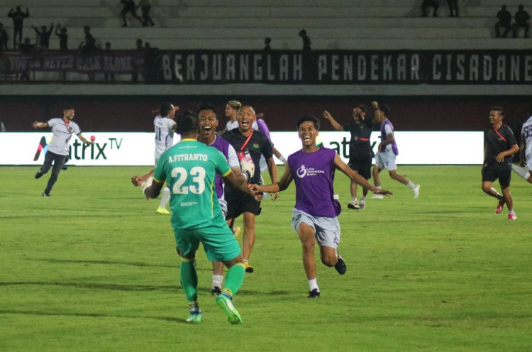 Semifinal Liga 2: Kalahkan Sriwijaya FC Lewat Adu Penalti, Persita Promosi ke Liga 1 Sekaligus ke Final