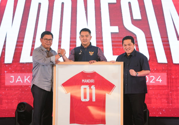 Erick Thohir Sambut Baik Dukungan Bank Mandiri untuk Timnas Indonesia