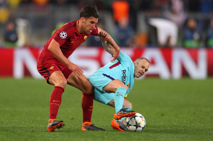 Kekalahan Kontra AS Roma Jadi Pertandingan Terakhir Andres Iniesta di Liga Champions