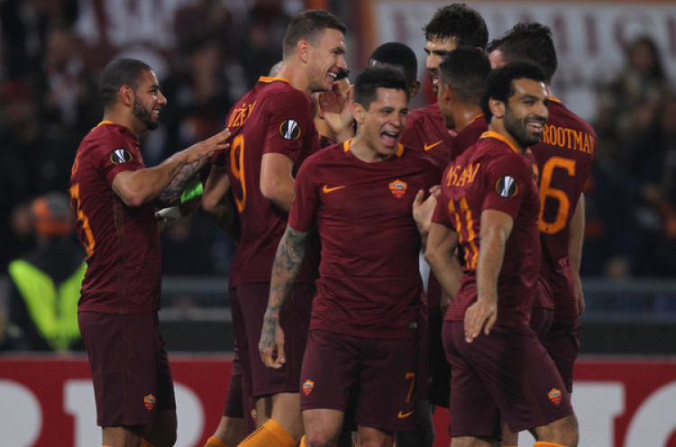 Hasil Liga Europa: Hattrick Dzeko Bawa AS Roma Atasi Perlawanan Viktoria Pizen