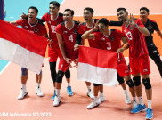 Tradisi Berlanjut, Timnas Voli Putra Indonesia Hat-Trick Emas Taklukkan Tuan Rumah