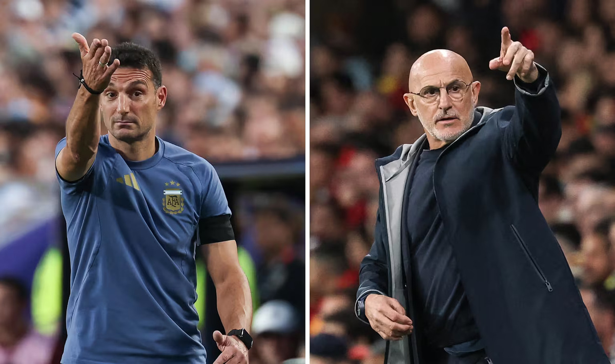 Luis de la Fuente dan Lionel Scaloni. (FIFA)