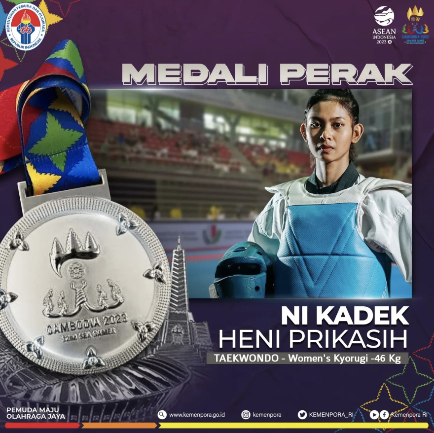 Dua Medali Perak dan Dua Perunggu Dihasilkan dari Arena Taekwondo
