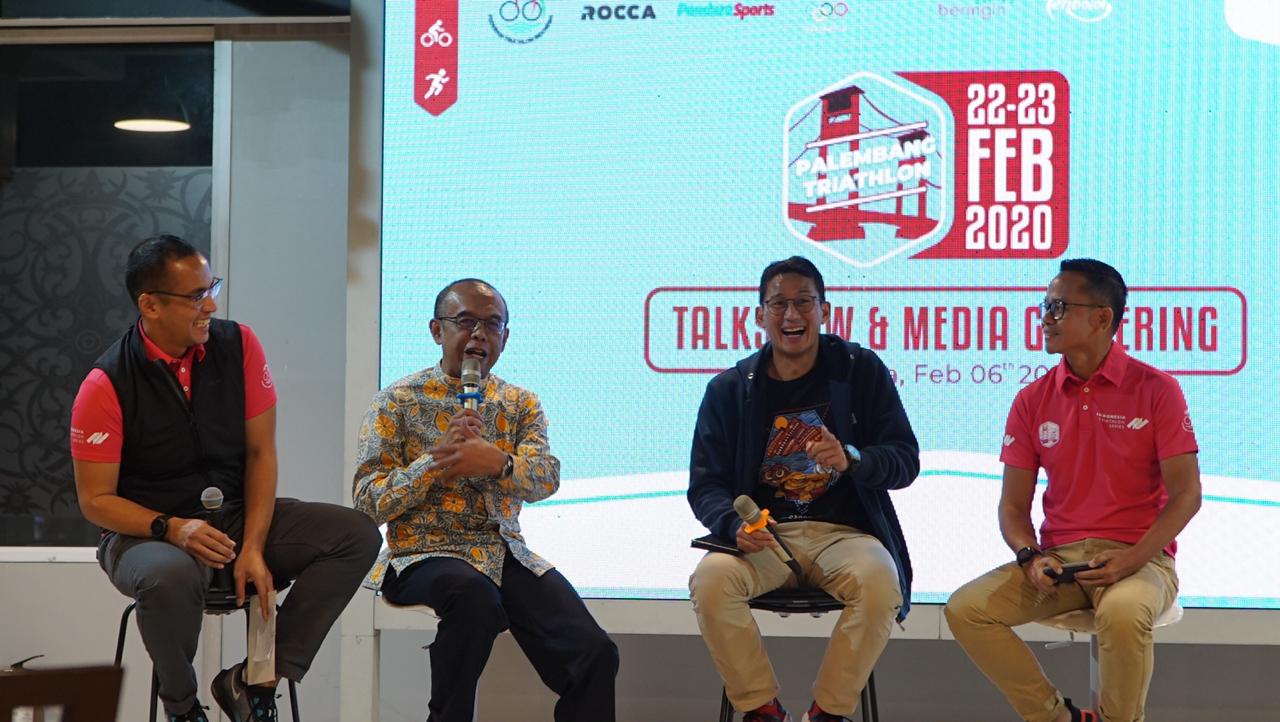 Atlet Nasional Ramaikan Palembang Triathlon 2020
