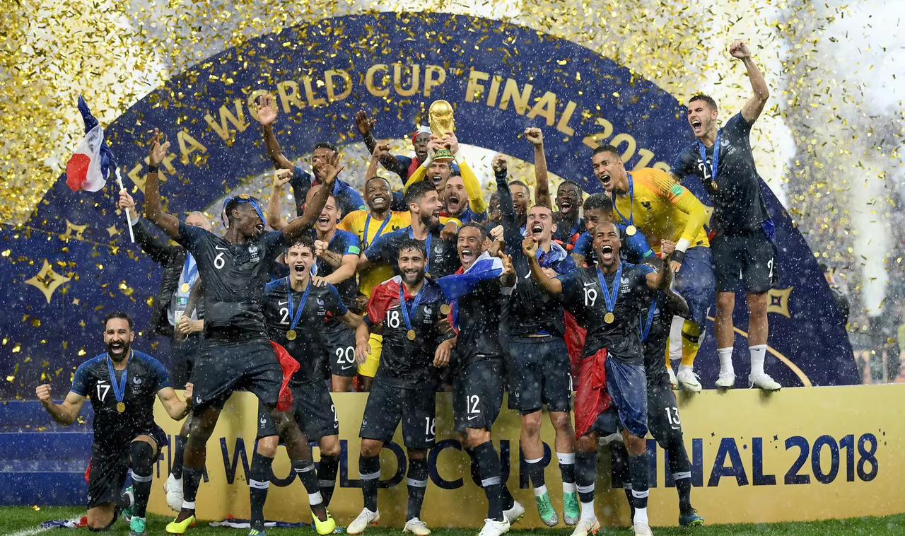 Timnas Prancis saat menjuarai Piala Dunia 2018. (FIFA)
