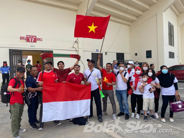 Vietnam U-23 Vs Indonesia U-23: Suporter Merah Putih Turut Hadir di Stadion Viet Tri