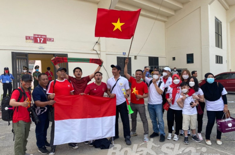 Vietnam U-23 Vs Indonesia U-23: Suporter Merah Putih Turut Hadir di Stadion Viet Tri