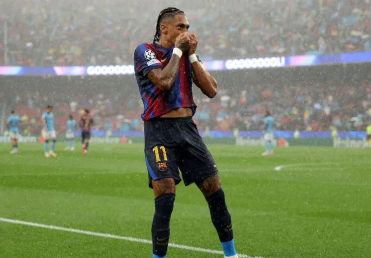 Cetak 8 Gol di 5 Laga, Raphinha Terus Mengukir Rekor Baru dengan Barcelona